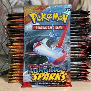 New! (5) Pokémon TCG Surging Sparks Booster Packs